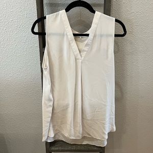 Tan Sleeveless Blouse - Large